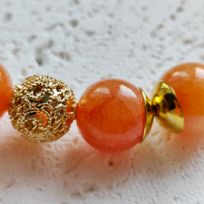 Statement Armband Jade gold