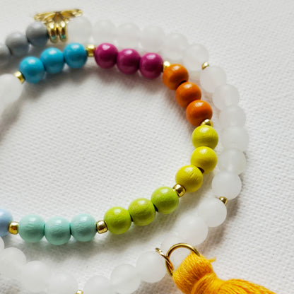 Twin Mala weiss / rainbow