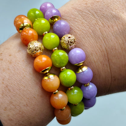 Statement Armband Jade gold