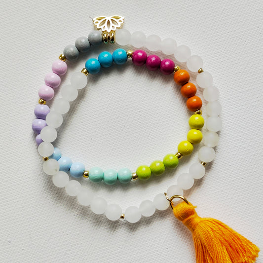 Twin Mala weiss / rainbow